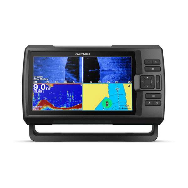 immagine-1-garmin-striker-plus-9cv-display-9-500w-trasduttore-incluso-gt52-tm-high-wide-chirp-150-240-khz-e-chirp-clearvusidevu-455800-khz