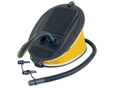 Gonfiatore A Pedale Portatile 5L - Pompa Ad Aria Con 3 Ugelli Per Materassini, Gommoni, Palle E Divani Gonfiabili