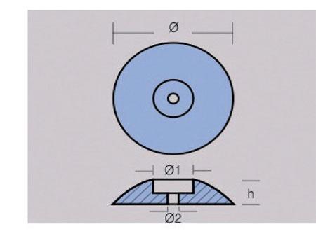 immagine-2-00105-tecnoseal-anodo-singolo-tondo-140-mm-ean-8033837060055