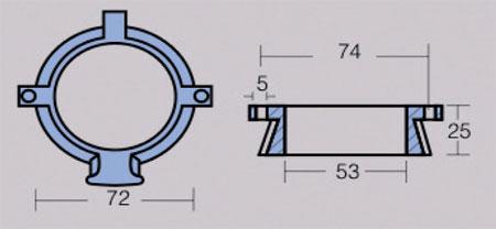 immagine-2-00819-tecnoseal-collare-per-motori-serie-mercruiser-alpha-one-alpha-2-gen-alluminio