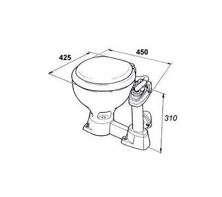 Osculati Sedile In Legno Per WC Manuale Super Compact | Ricambio Nautico Per Barca